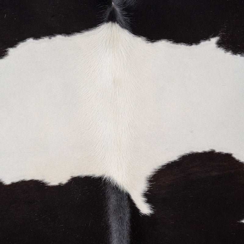 Brazilian Black and White Cowhide Rug Size 7'3" L x 5'10" W 8330