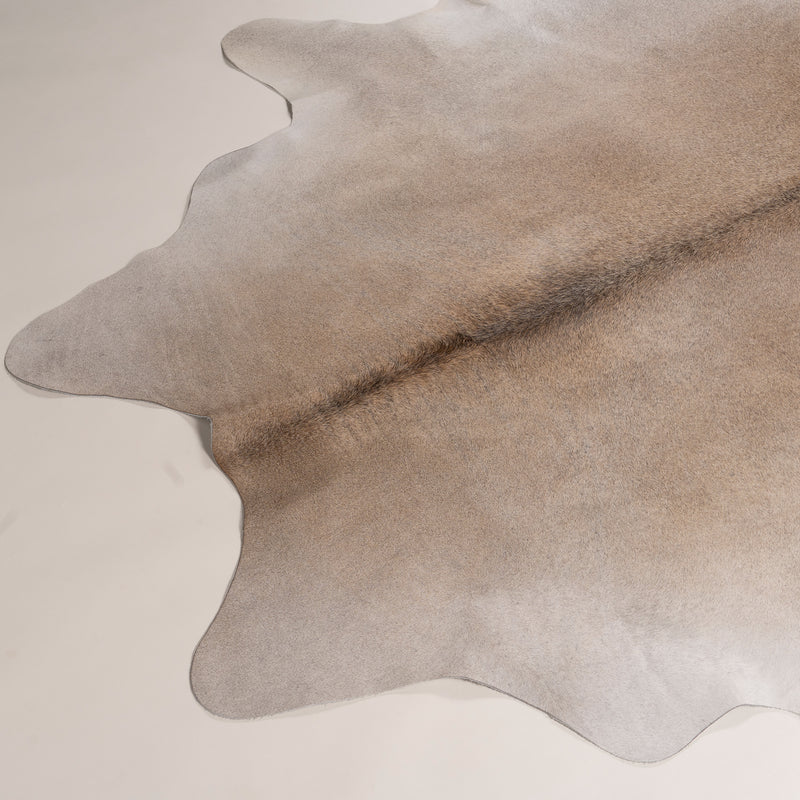 Brazilian Grey Palomino Cowhide Rug Size 8.1" L x 6'9" W 7445