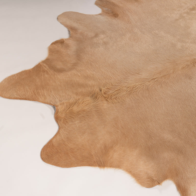 Brazilian Beige Cowhide Rug Size 8.0" L x 7'6" W 7447