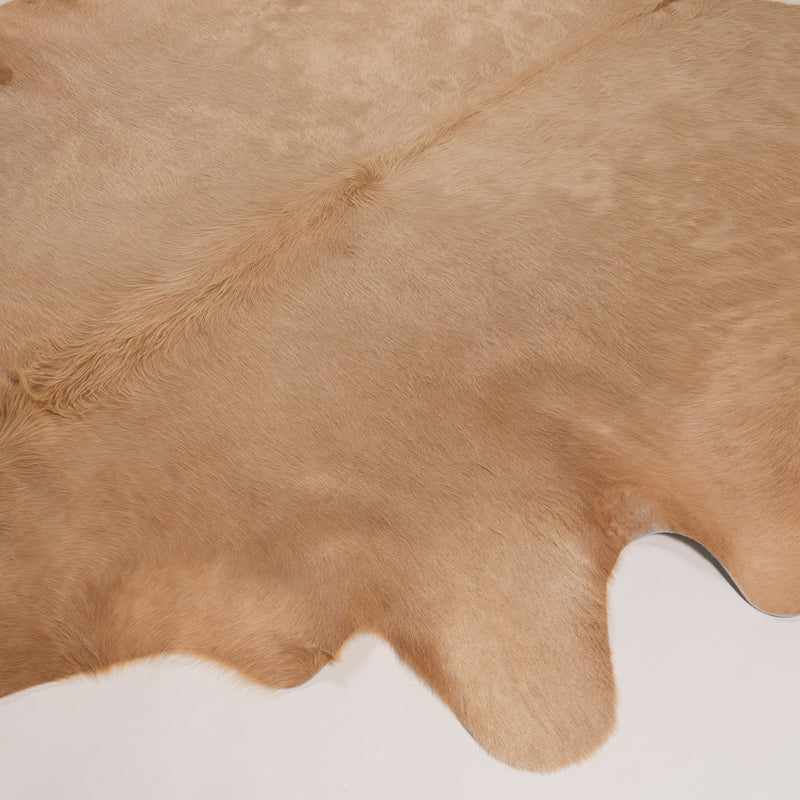 Brazilian Beige Cowhide Rug Size 8.0" L x 7'6" W 7447