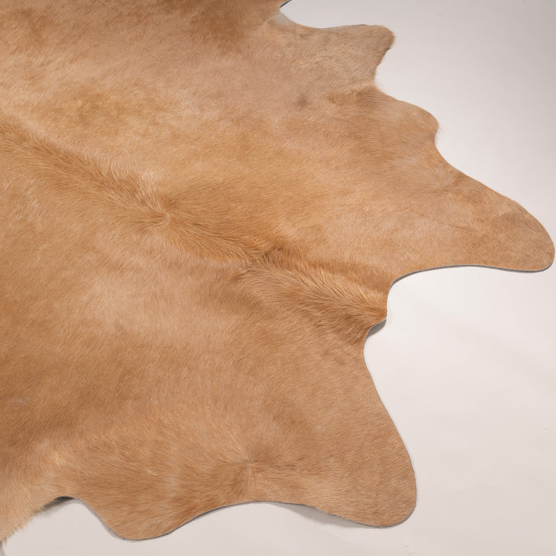 Brazilian Beige Cowhide Rug Size 7.5" L x 6'10" W 7449