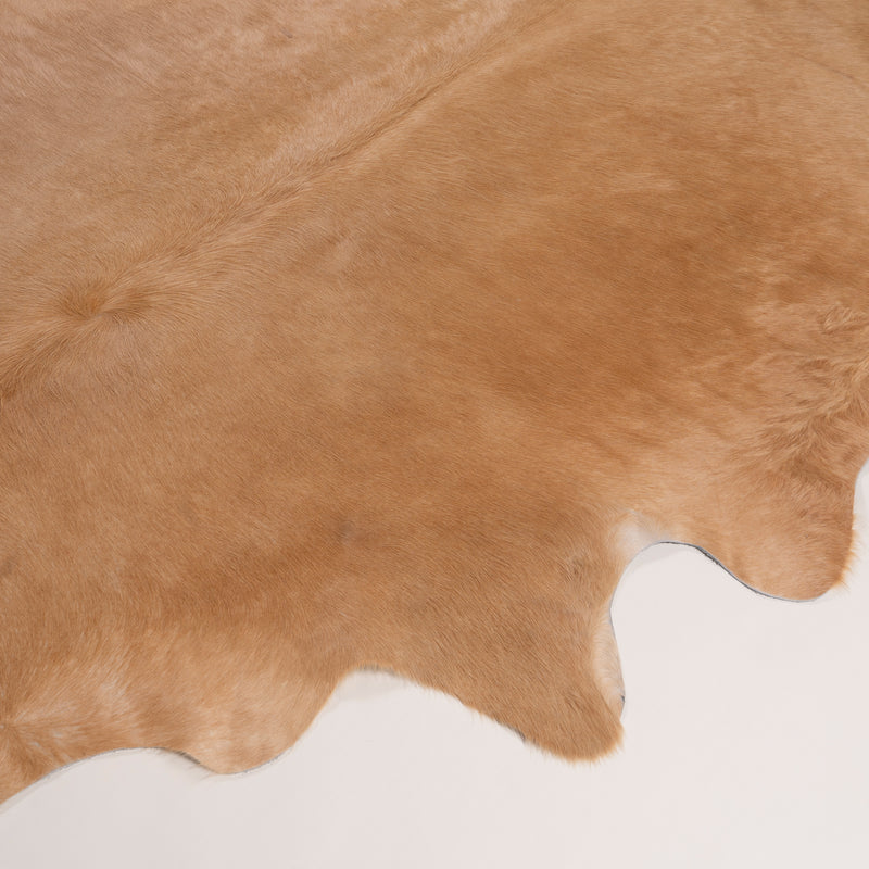 Brazilian Beige Cowhide Rug Size 7.5" L x 6'10" W 7449