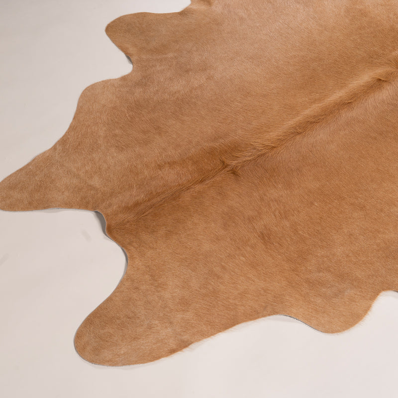 Brazilian Beige Cowhide Rug Size 7.9" L x 7'5" W 7452