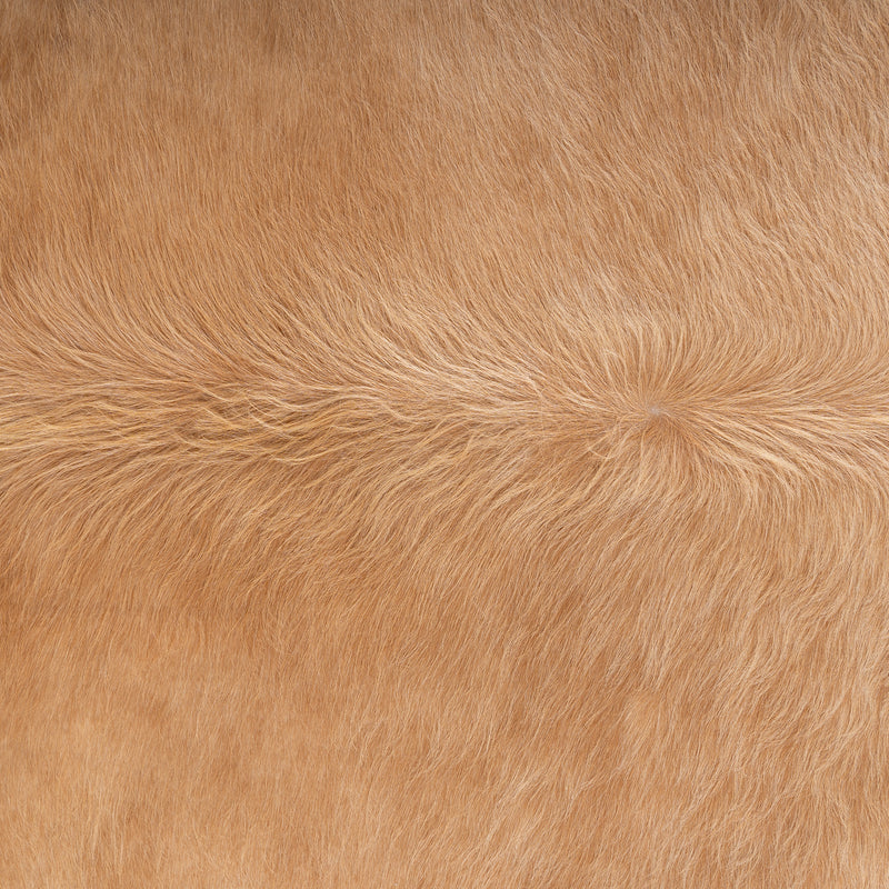 Brazilian Beige Cowhide Rug Size 7.6" L x 6'10" W 7454