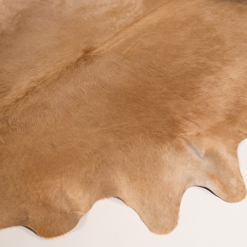 Brazilian Beige Cowhide Rug Size 7.8" L x 7'3" W 7456