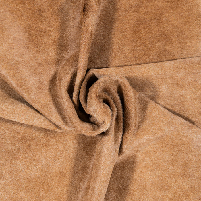 Brazilian Beige Cowhide Rug Size 7'1" L x 6'4" W 2511