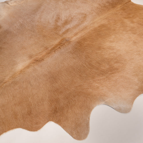 Brazilian Beige Cowhide Rug Size 7.1" L x 7'6" W 7461