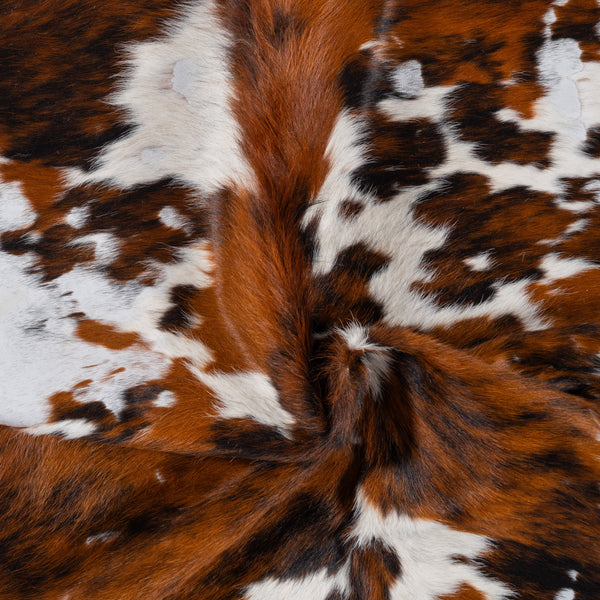 Vintage Cowhide Rug Size 6'10" L x 6'6" W 8351