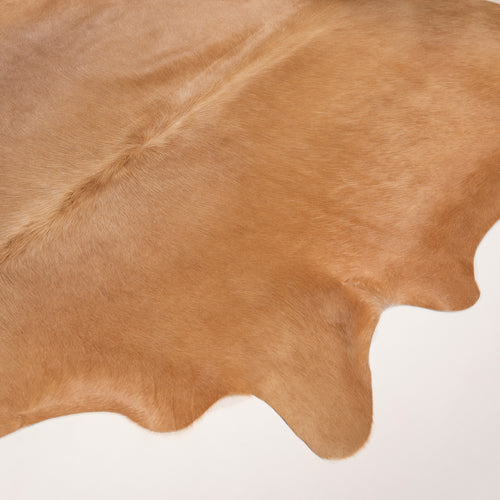 Brazilian Beige Cowhide Rug Size 7.0" L x 6'7" W 7463