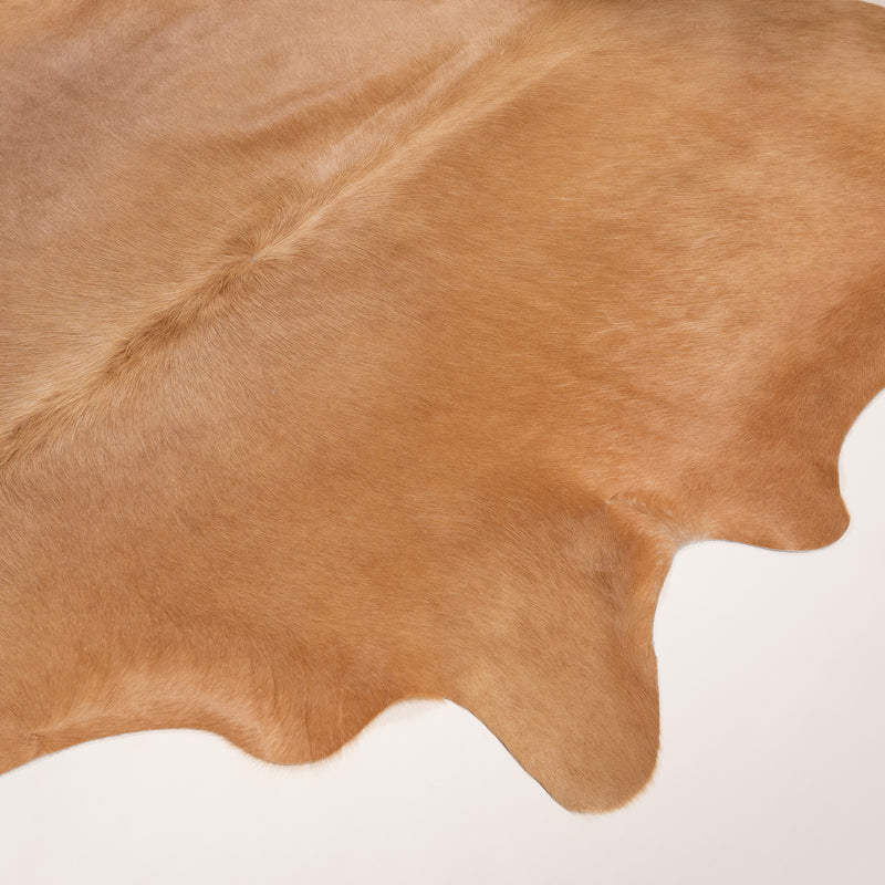 Brazilian Beige Cowhide Rug Size 7.0" L x 6'7" W 7463