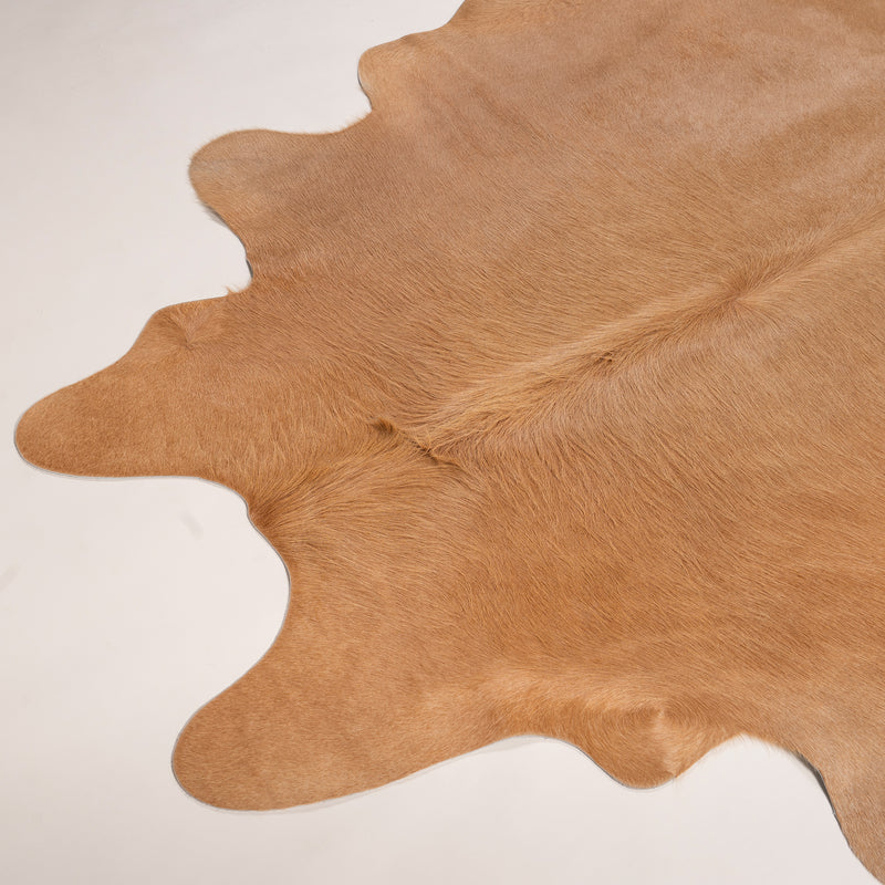 Brazilian Beige Cowhide Rug Size 6.10" L x 7'2" W 7464