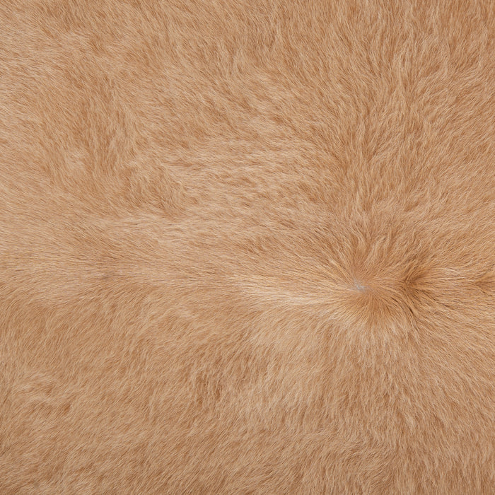 Brazilian Beige Cowhide Rug Size 6'6" L x 6'4" W 2519