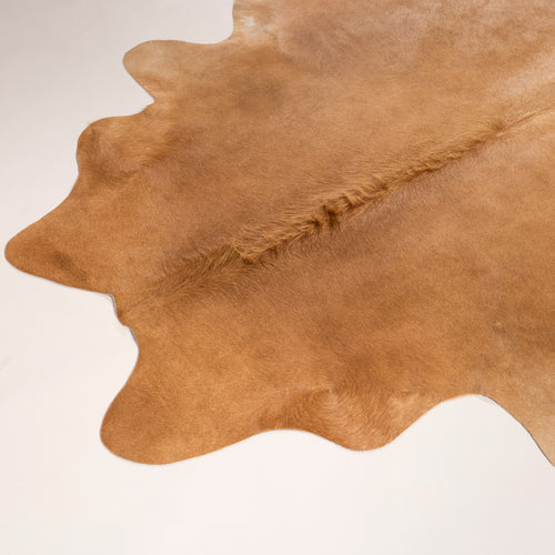 Brazilian Beige Cowhide Rug Size 6.11" L x 6'3" W 7465