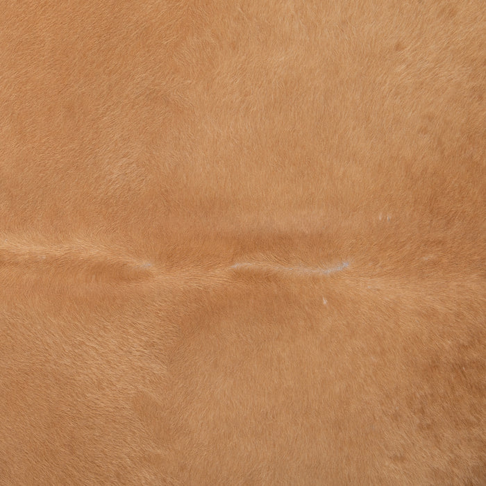 Brazilian Beige Cowhide Rug Size 6'6" L x 6'7" W 2521