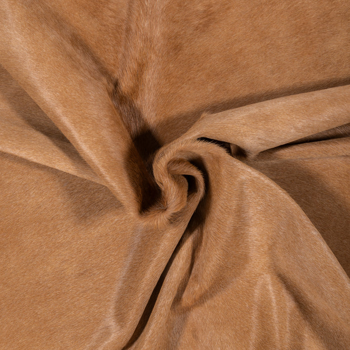 Brazilian Beige Cowhide Rug Size 6'7" L x 6'1" W 2522