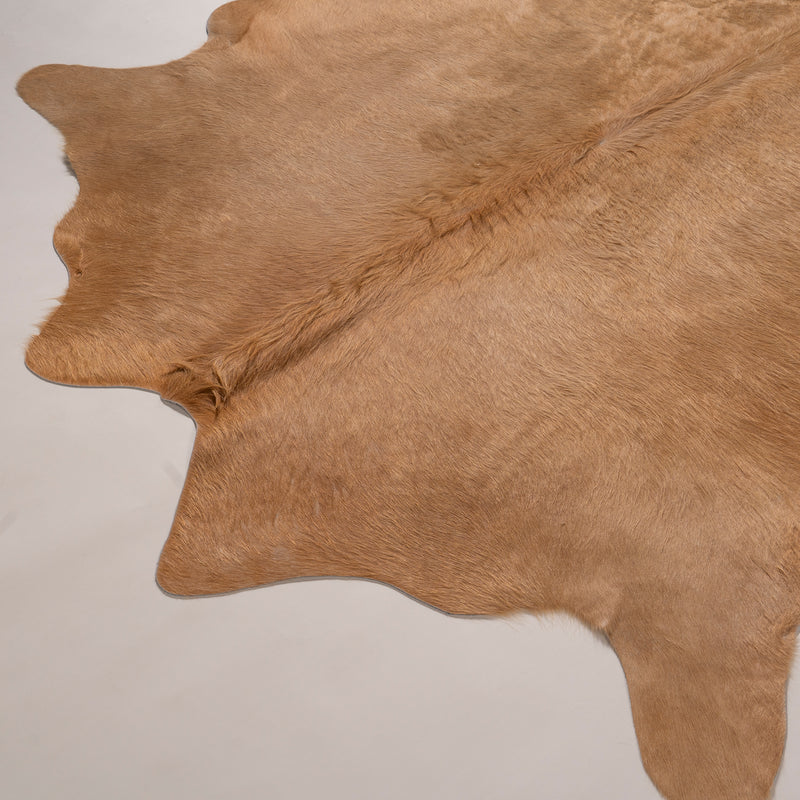 Brazilian Beige Cowhide Rug Size 6.4" L x 6'9" W 7469