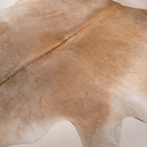 Brazilian Grey Palomino Cowhide Rug Size 7.5" L x 6'11" W 7471