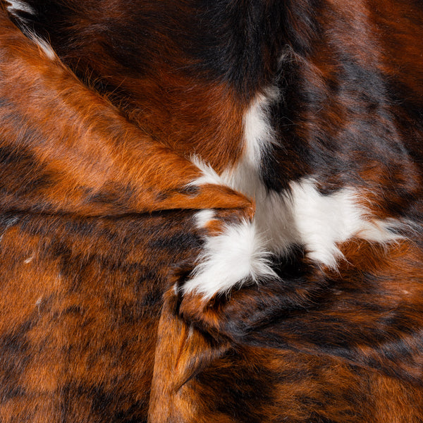 Vintage Cowhide Rug Size 6'1" L x 6'1" W 8364