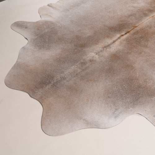 Brazilian Grey Palomino Cowhide Rug Size 7.0" L x 6'10" W 7476