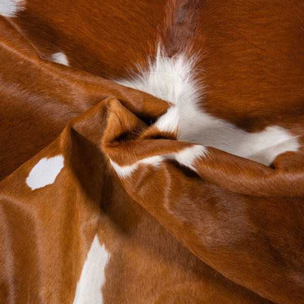 Vintage Cowhide Rug Size 6'7" L x 5'7" W 8366