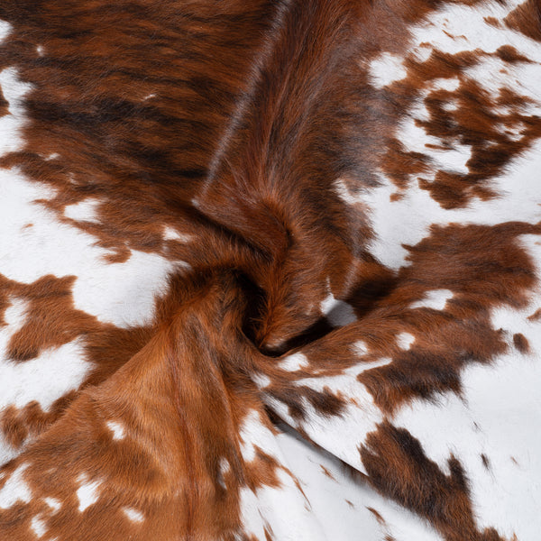 Vintage Cowhide Rug Size 6'2" L x 6'2" W 8370