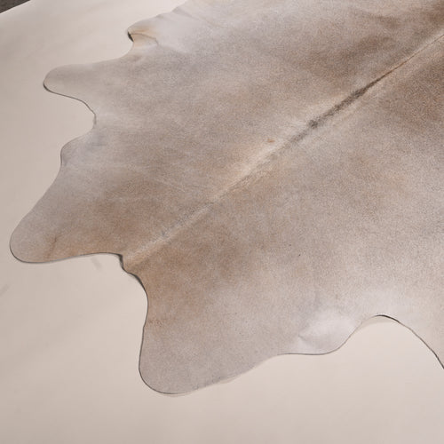 Brazilian Grey Palomino Cowhide Rug Size 7.1" L x 6'3" W 7486