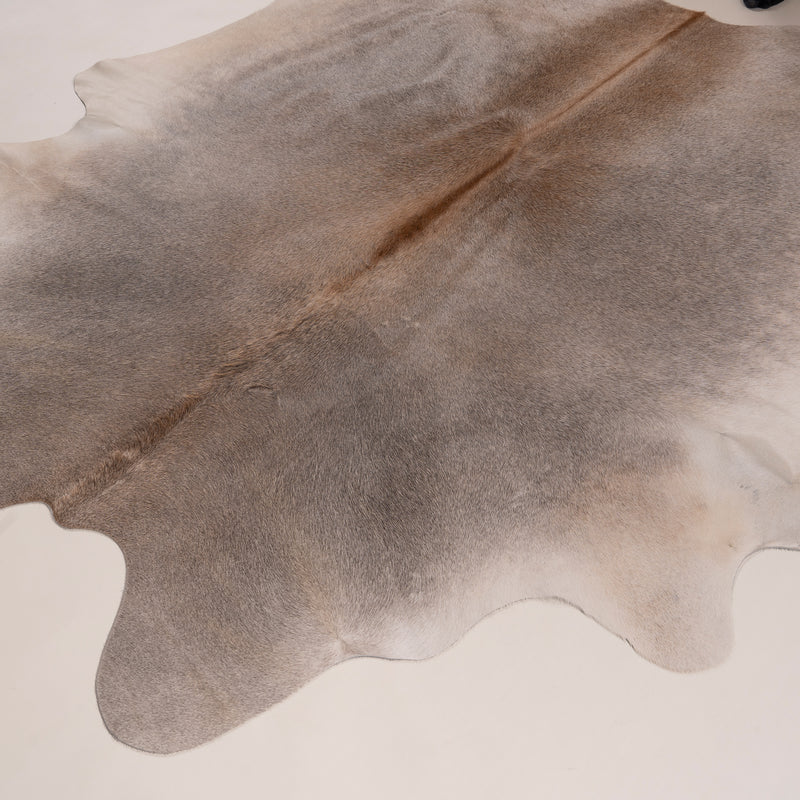 Brazilian Grey Palomino Cowhide Rug Size 6.3" L x 6'3" W 7494