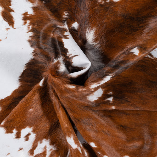 Vintage Cowhide Rug Size 6'10" L x 6'2" W 8398