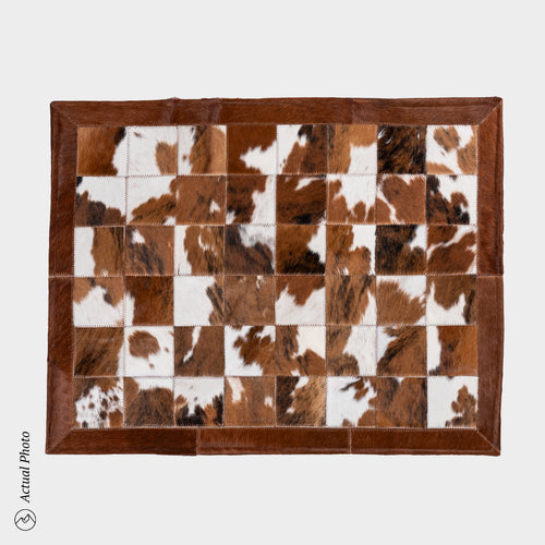 Cowhide Floor Mat Rug Size 3 x 2 Feet F-61