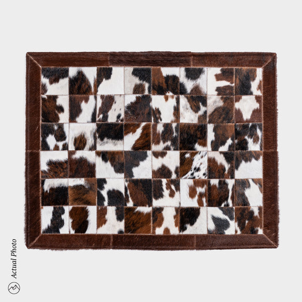 Cowhide Floor Mat Rug Size 3 x 2 Feet F-65