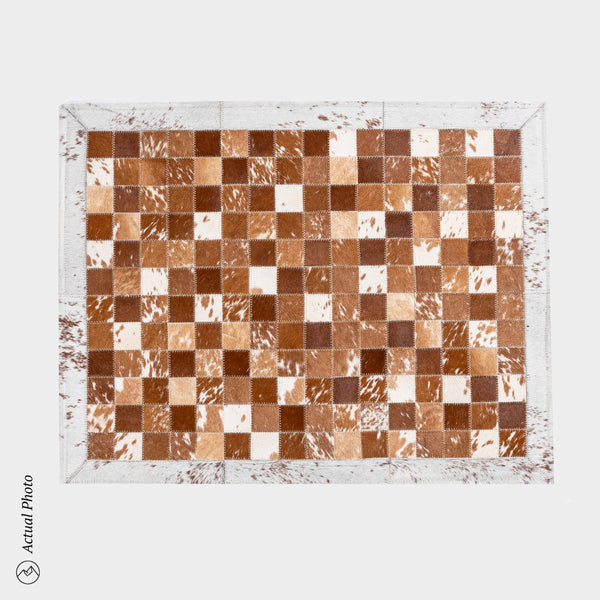 Cowhide Floor Mat Rug Size 3 x 2 Feet F-71