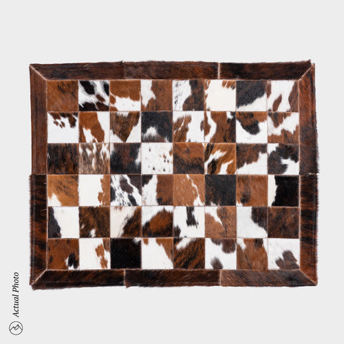 Cowhide Floor Mat Rug Size 3 x 2 Feet F-77