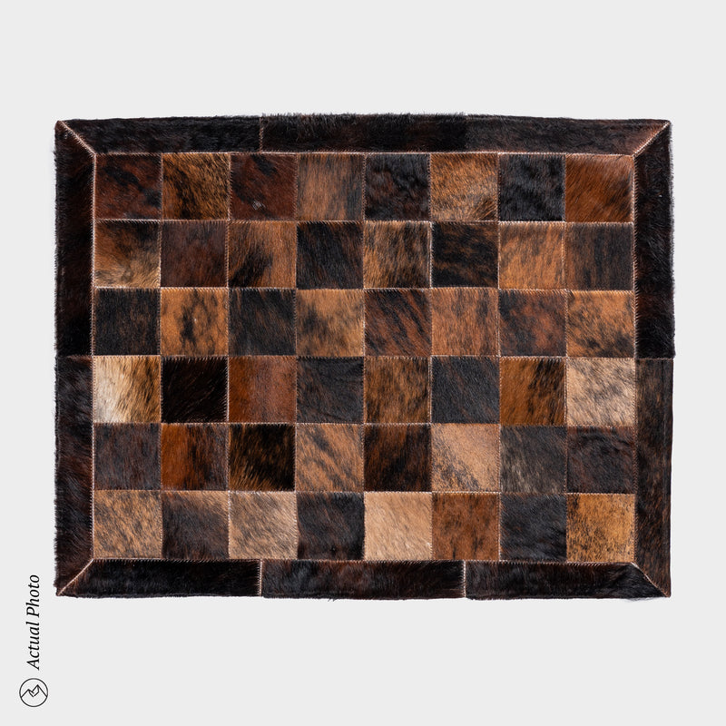 Cowhide Floor Mat Rug Size 3 x 2 Feet F-84