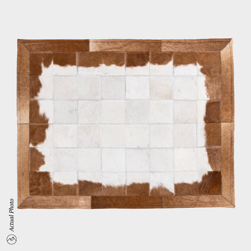 Cowhide Floor Mat Rug Size 3 x 2 Feet F-89