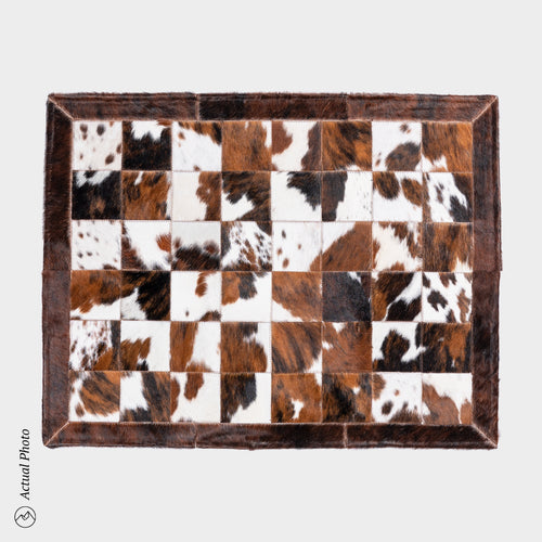 Cowhide Floor Mat Rug Size 3 x 2 Feet F-97