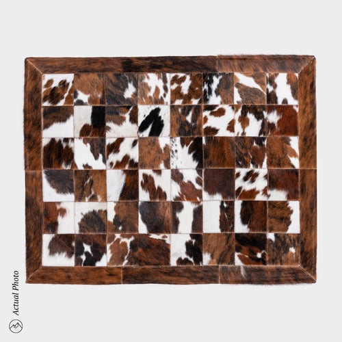 Cowhide Floor Mat Rug Size 3 x 2 Feet F-104