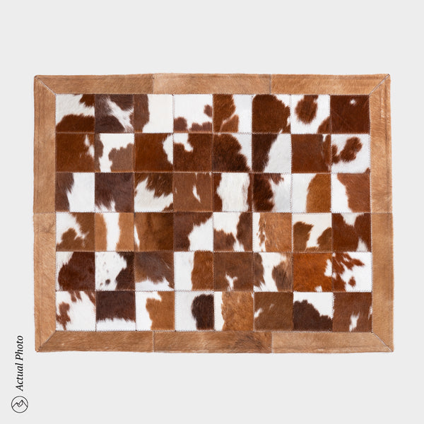 Cowhide Floor Mat Rug Size 3 x 2 Feet F-106