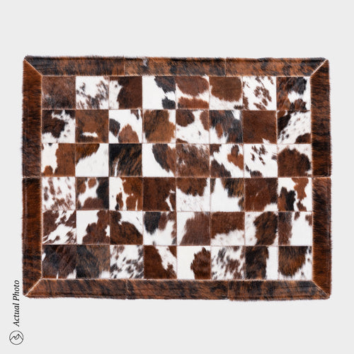 Cowhide Floor Mat Rug Size 3 x 2 Feet F-111