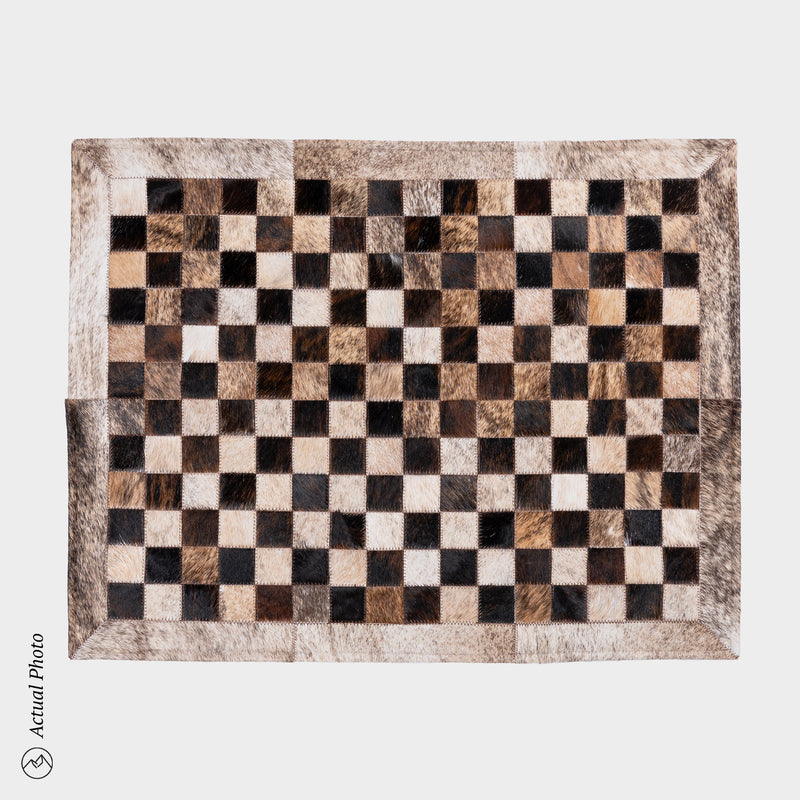 Cowhide Floor Mat Rug Size 3 x 2 Feet F-112