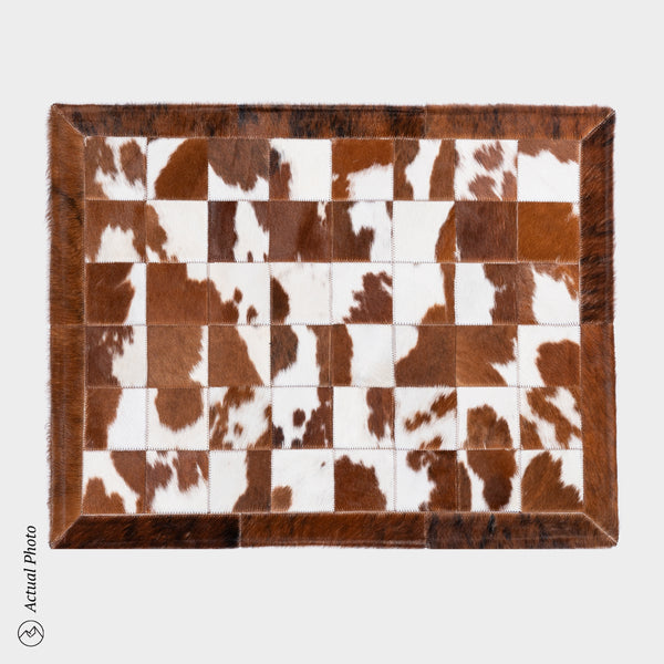 Cowhide Floor Mat Rug Size 3 x 2 Feet F-114