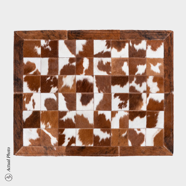 Cowhide Floor Mat Rug Size 3 x 2 Feet F-116