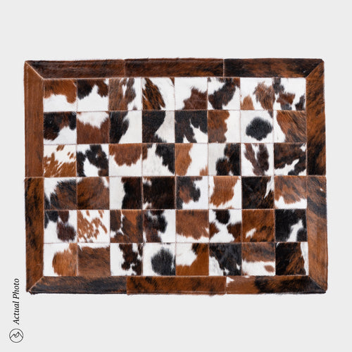 Cowhide Floor Mat Rug Size 3 x 2 Feet F-119