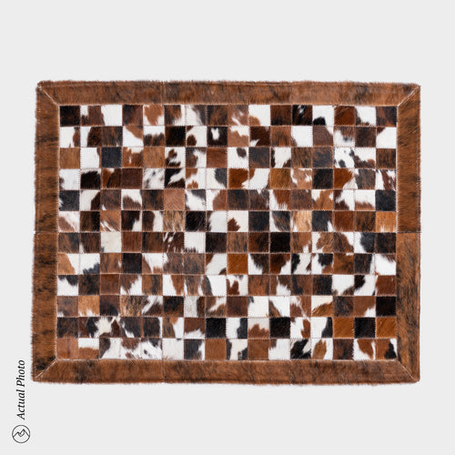 Cowhide Floor Mat Rug Size 3 x 2 Feet F-123