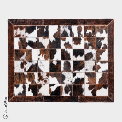 Cowhide Floor Mat Rug Size 3 x 2 Feet F-124