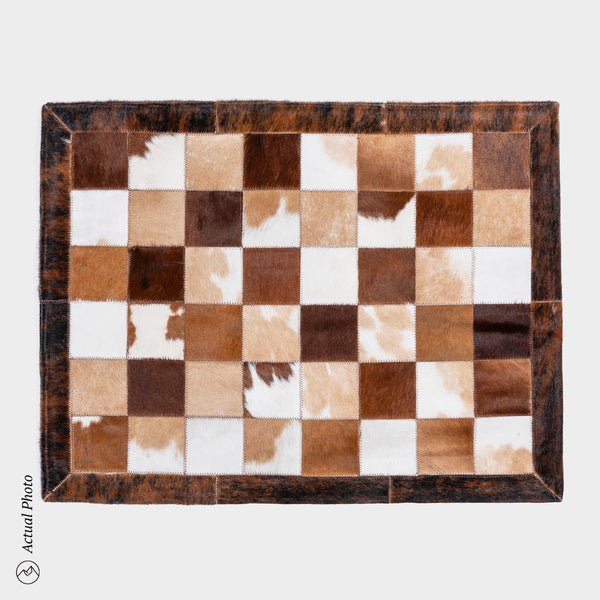 Cowhide Floor Mat Rug Size 3 x 2 Feet F-148