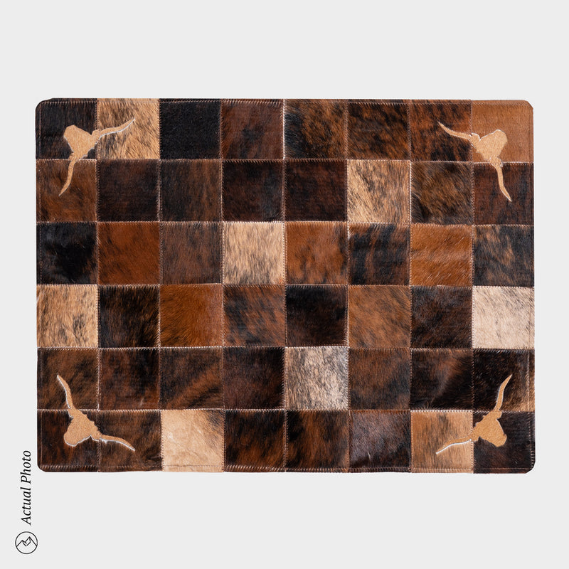 Cowhide Floor Mat Rug Size 3 x 2 Feet F-152