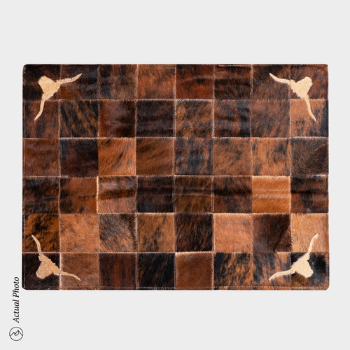 Cowhide Floor Mat Rug Size 3 x 2 Feet F-153