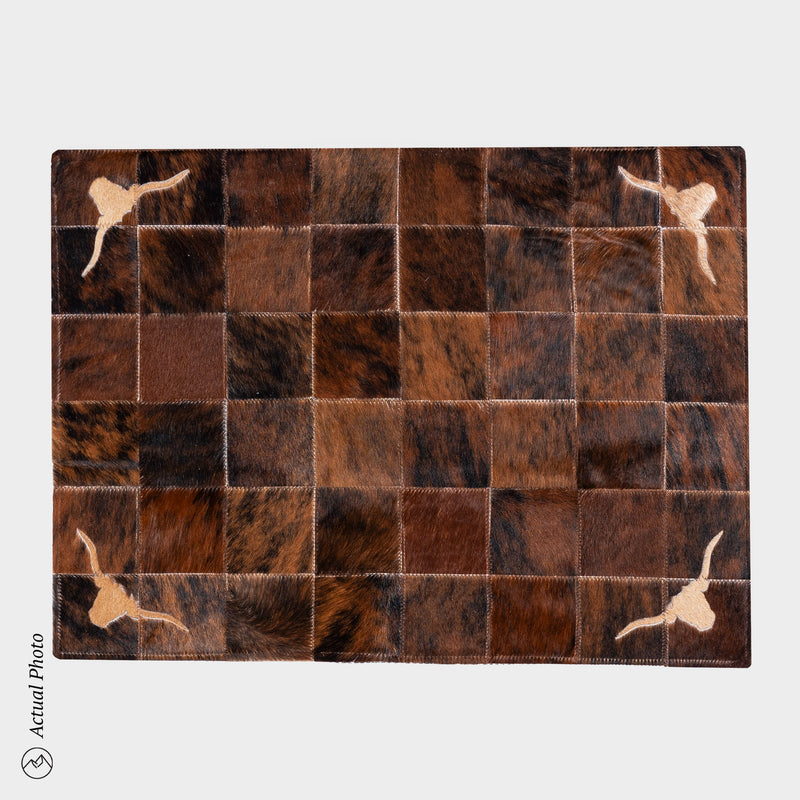 Cowhide Floor Mat Rug Size 3 x 2 Feet F-154