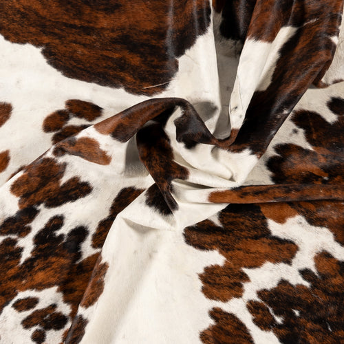 Tricolor Cowhide Rug Size 7'0" L x 6'9" W 8545