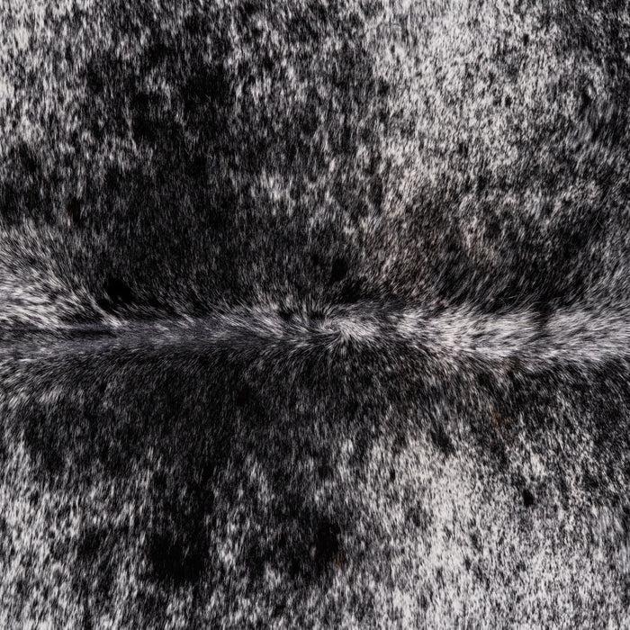 Brazilian Black Salt and Pepper Cowhide Rug Size 8'0" L x 7'0" W 3210